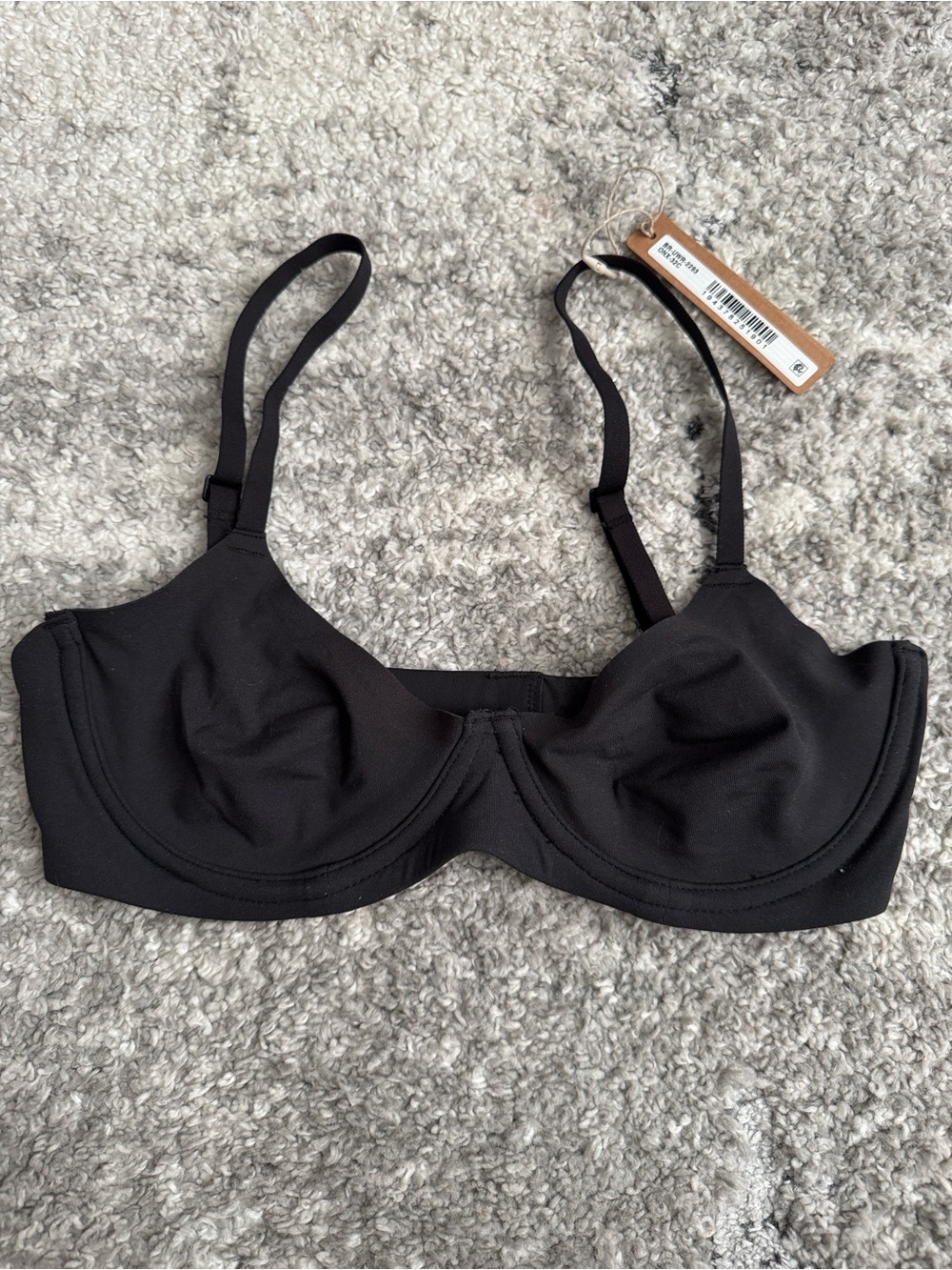 Skims fits everybody unlined Demi bra onyx 32c bra